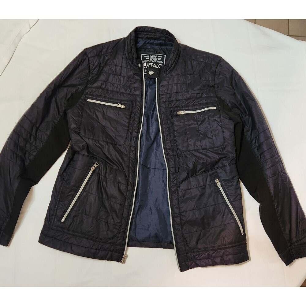 Buffalo David Bitton Men's Black Zip Up Jacket - Picture 4 of 9